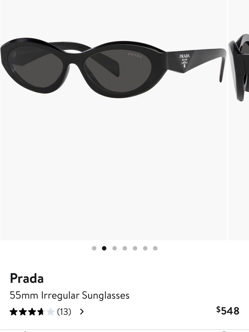 Prada Black Sunglasses with original box and glasses container - Picture 7 of 7